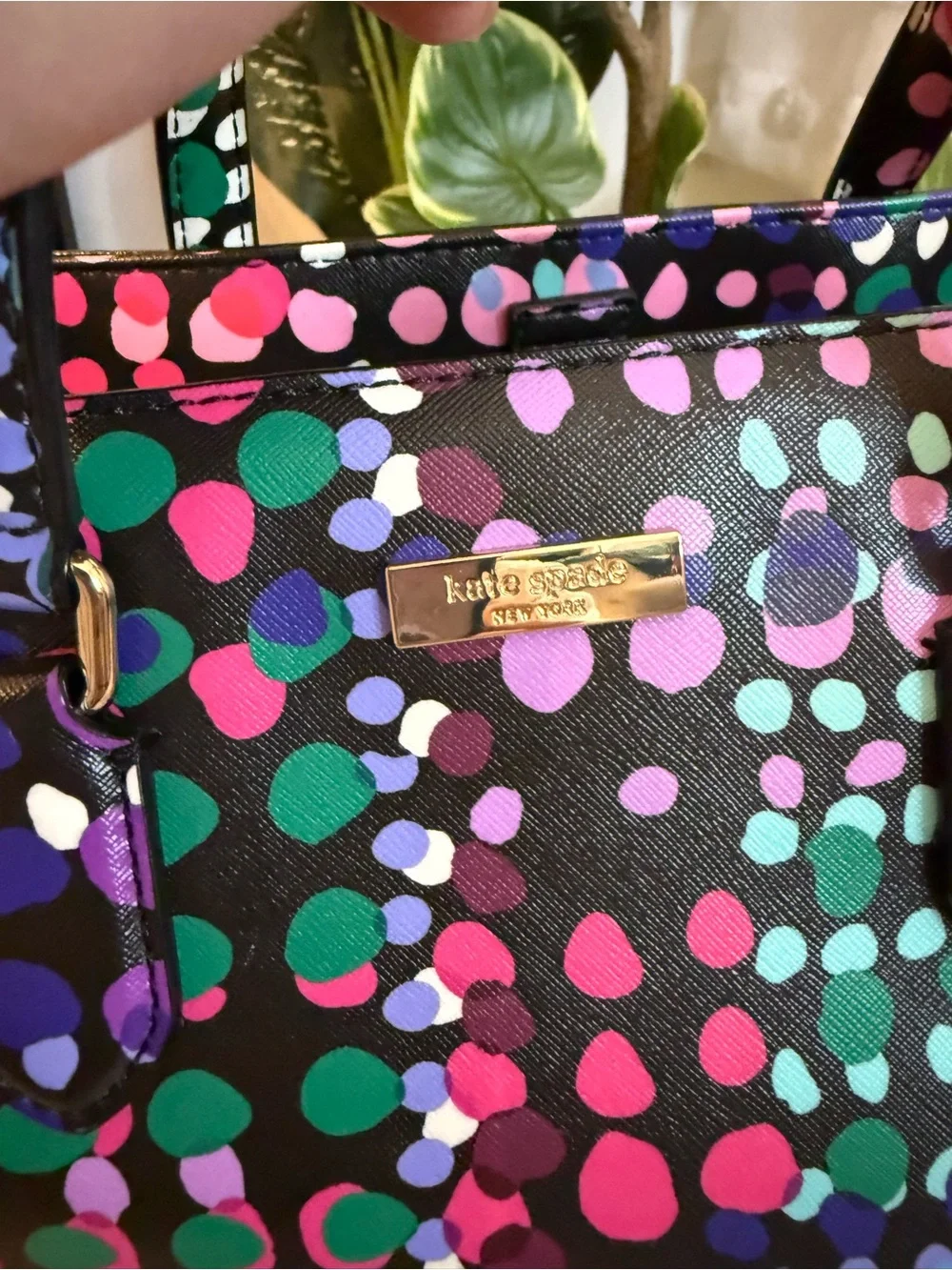 NWT Kate Spade Evangele Laurel Way Multicolor Dottie Bag